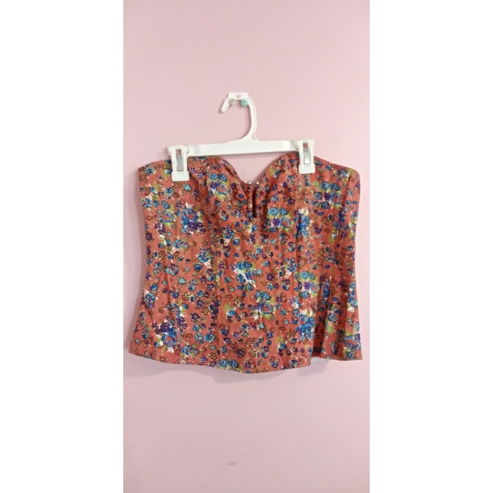 Orange corset top